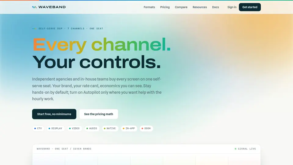 Waveband screenshot